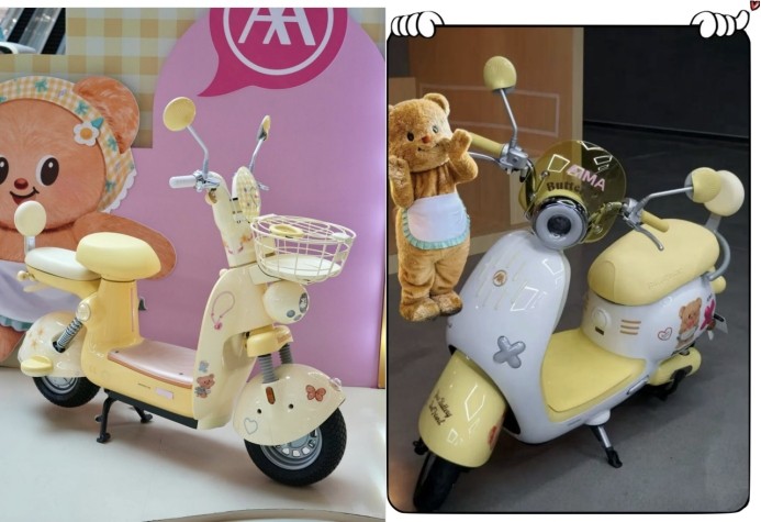 爱玛×黄油小熊联名系列席卷全国,可爱出行成社交新宠